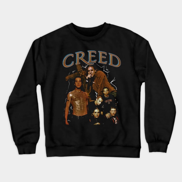 Creed Vintage Stylish Crewneck Sweatshirt by STICKY ROLL FRONTE